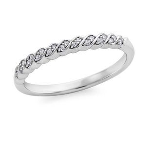 Genuine Diamond Anniversary Swirl band